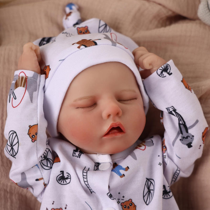 Babeside 17" Reborn Toddler Baby Dolls Smile Asleep Girl Twinnie