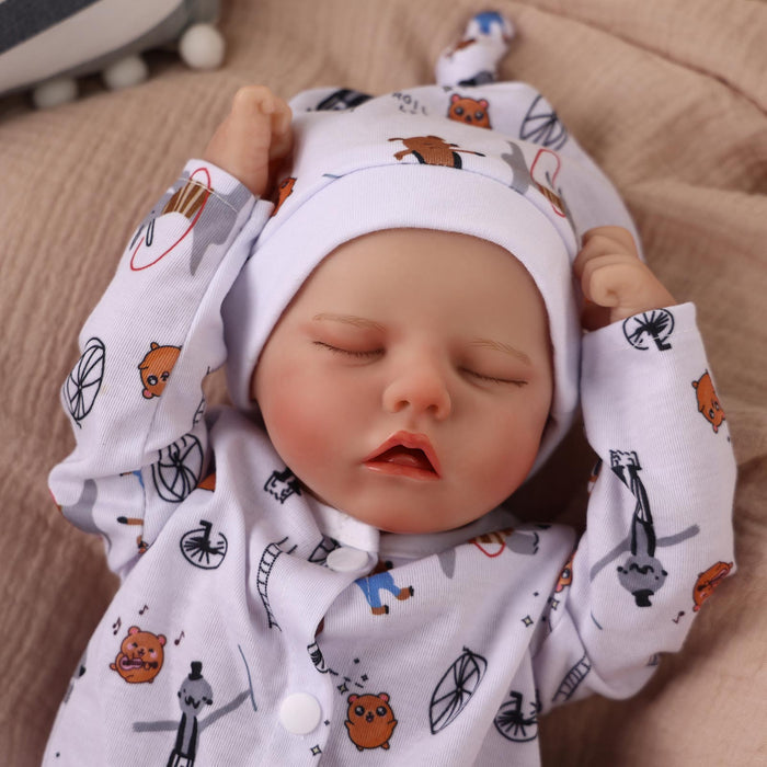 Babeside 17" Reborn Toddler Baby Dolls Smile Asleep Girl Twinnie
