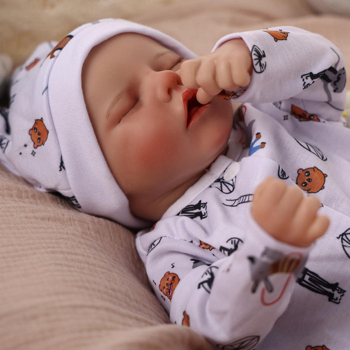 Babeside 17" Reborn Toddler Baby Dolls Smile Asleep Girl Twinnie