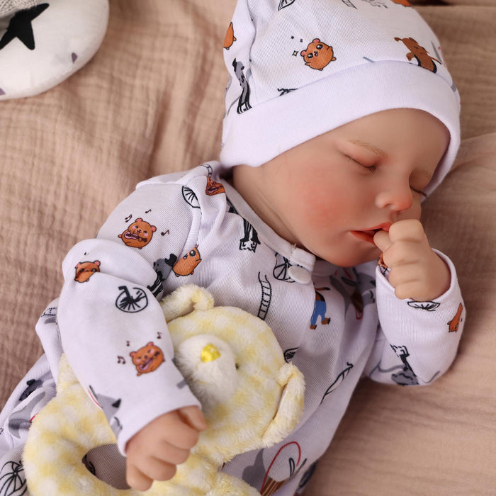 Babeside 17" Reborn Toddler Baby Dolls Smile Asleep Girl Twinnie