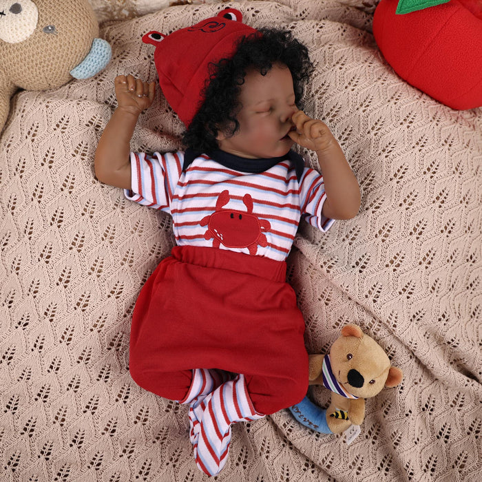 Babeside 17'' Reborns African American Infant Boy Twinnie