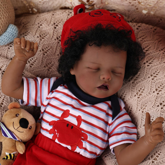 Babeside 17'' Reborns African American Infant Boy Twinnie