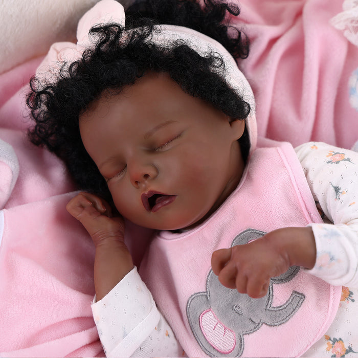 Babeside 17'' Reborns African American Toddler Girl Twinnie