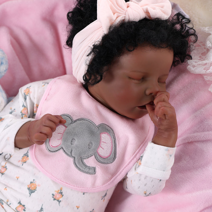 Babeside 17'' Reborns African American Toddler Girl Twinnie