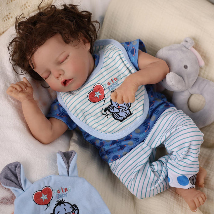 Babeside 17'' Reborns Boy Twinnie - Real Life Poseable Newborn Baby Dolls