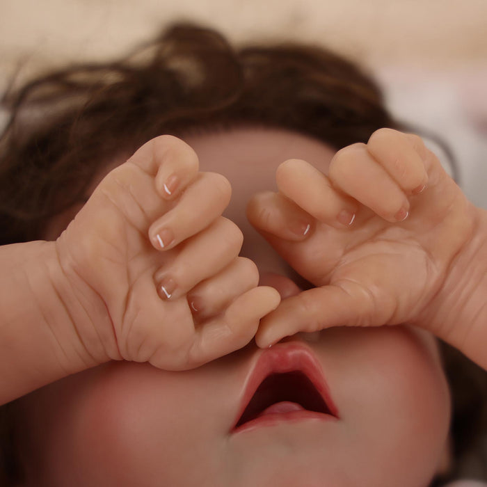 Babeside 17'' Reborns Boy Twinnie - Real Life Poseable Newborn Baby Dolls