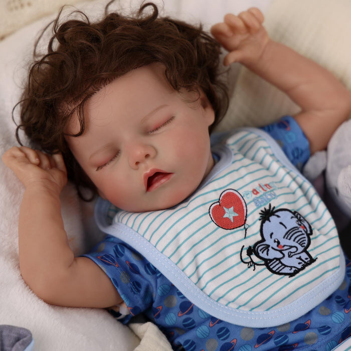 Babeside 17'' Reborns Boy Twinnie - Real Life Poseable Newborn Baby Dolls