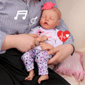 Babeside 17" Touch Real Newborn Reborn Baby Doll Girl Twinnie with Heartbeat and Coos