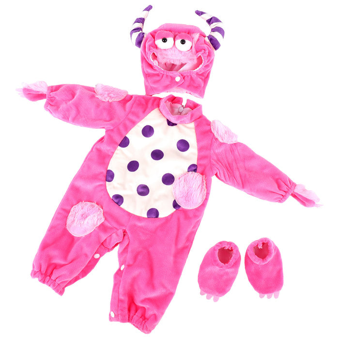 Babeside 18" - 22" Reborn Baby Doll Pink Little Monster Crawl Suit