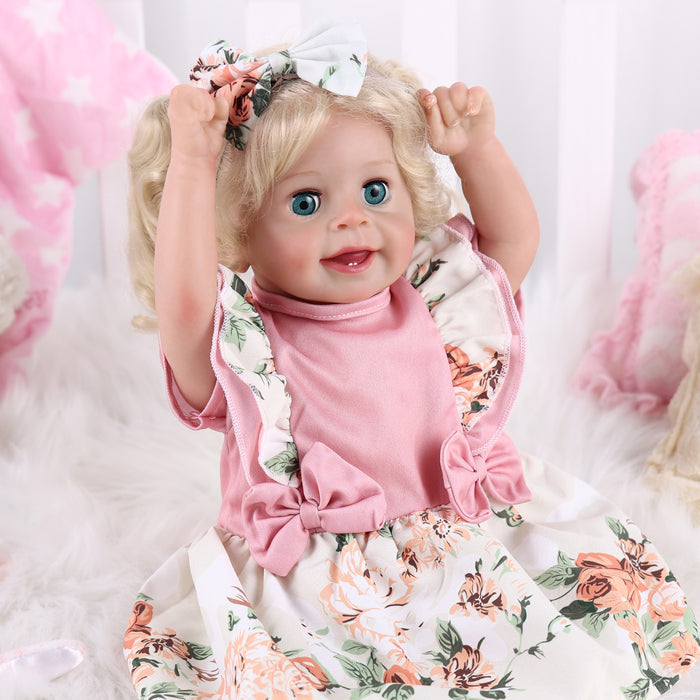 Babeside 18'' Open and Close Eyes Reborn Baby Doll Girl Yaney