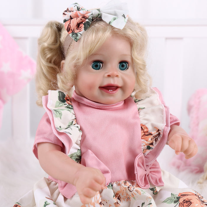 Babeside 18'' Open and Close Eyes Reborn Baby Doll Girl Yaney