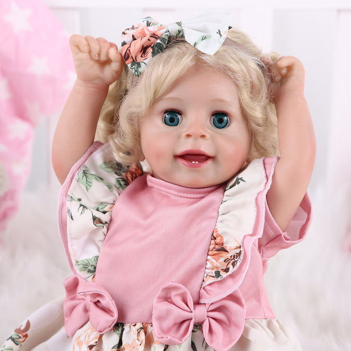 Babeside 18'' Open and Close Eyes Reborn Baby Doll Girl Yaney