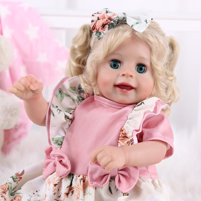 Babeside 18'' Open and Close Eyes Reborn Baby Doll Girl Yaney
