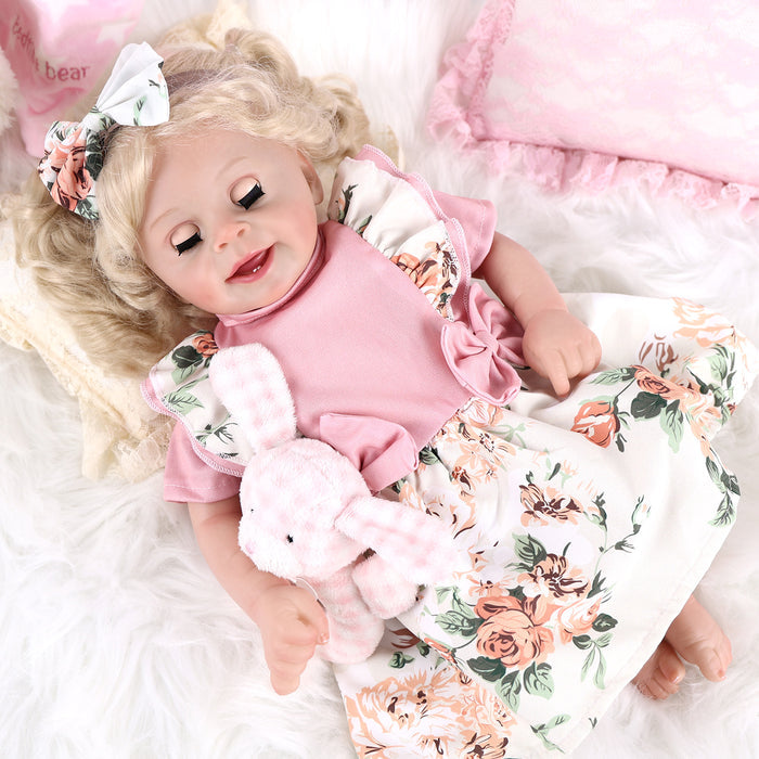Babeside 18'' Open and Close Eyes Reborn Baby Doll Girl Yaney