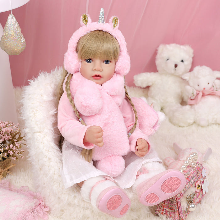Babeside 20" - 22" Reborn Baby Dolls 5-Pcs Set - Fluffy Clothes