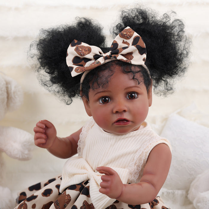 Babeside 20'' African American Toddler Baby Girl Saria - 2 Pcs of Clothing