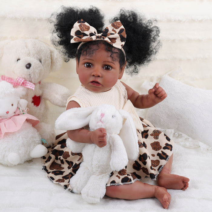 Babeside 20'' African American Toddler Baby Girl Saria - 2 Pcs of Clothing