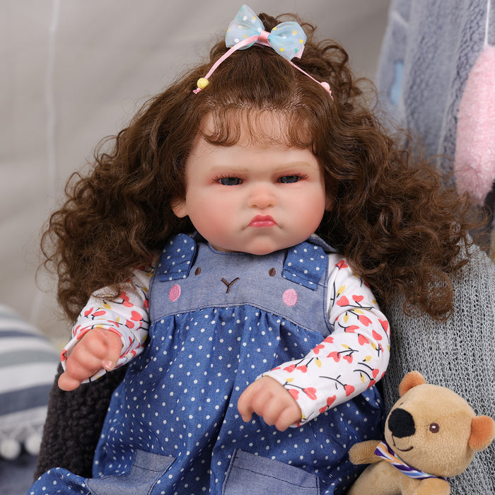 Babeside 20'' Awake Reborn Baby Doll Blue Eyes Girl Ginger