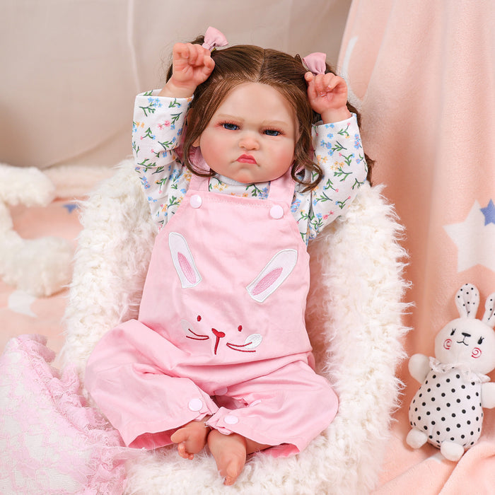 Babeside 20'' Awake Reborn Baby Doll Blue Eyes Girl Ginger