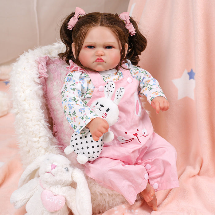 Babeside 20'' Awake Reborn Baby Doll Blue Eyes Girl Ginger