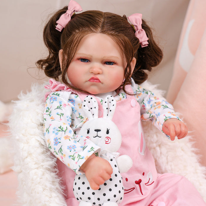 Babeside 20'' Awake Reborn Baby Doll Blue Eyes Girl Ginger