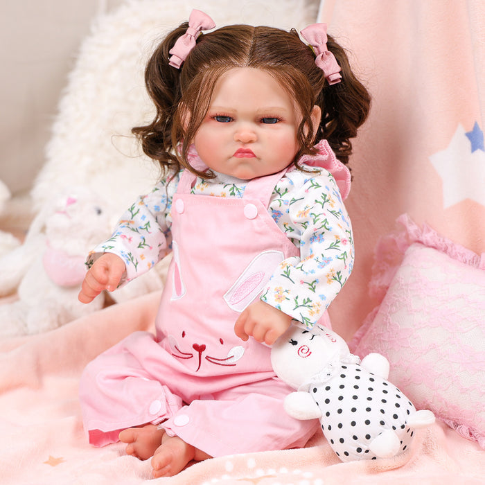 Babeside 20'' Awake Reborn Baby Doll Blue Eyes Girl Ginger