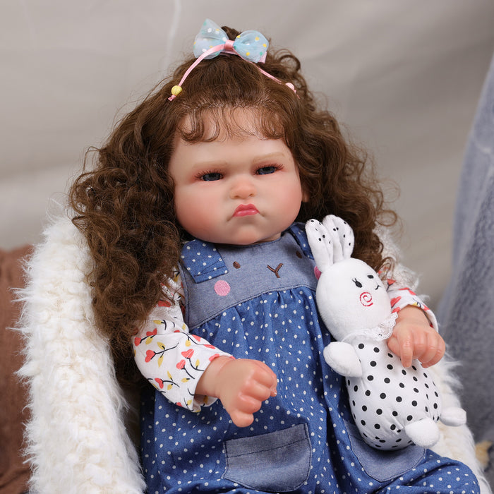 Babeside 20'' Awake Reborn Baby Doll Blue Eyes Girl Ginger