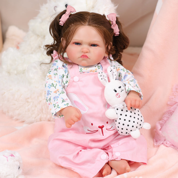 Babeside 20'' Awake Reborn Baby Doll Blue Eyes Girl Ginger
