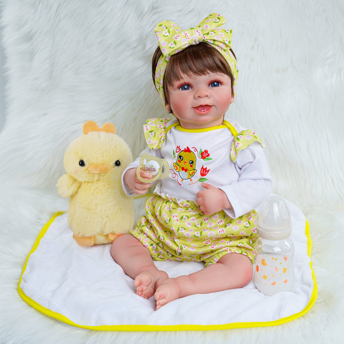 Babeside 20'' Cutest Realistic Blue Eyes Reborn Baby Doll Adorable Girl Carol
