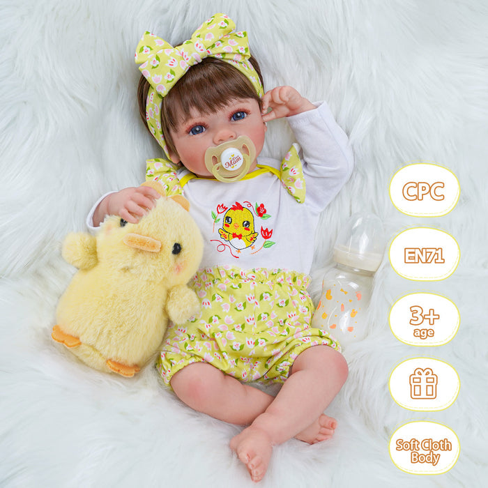 Babeside 20'' Cutest Realistic Blue Eyes Reborn Baby Doll Adorable Girl Carol