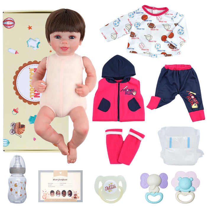 Babeside 20'' Cutest Realistic Blue Eyes Reborn Baby Doll Girl Carol