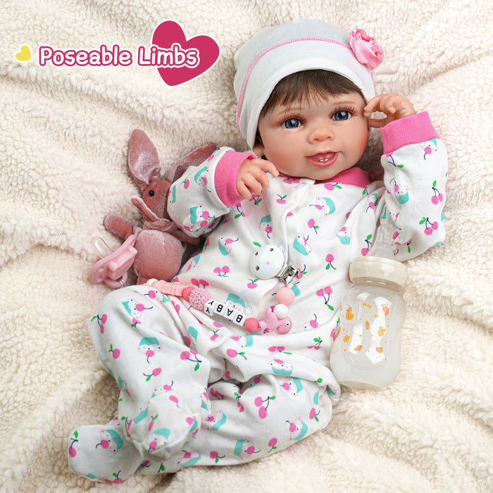 Babeside 20'' Cutest Realistic Pink Suit Reborn Baby Doll Girl Carol