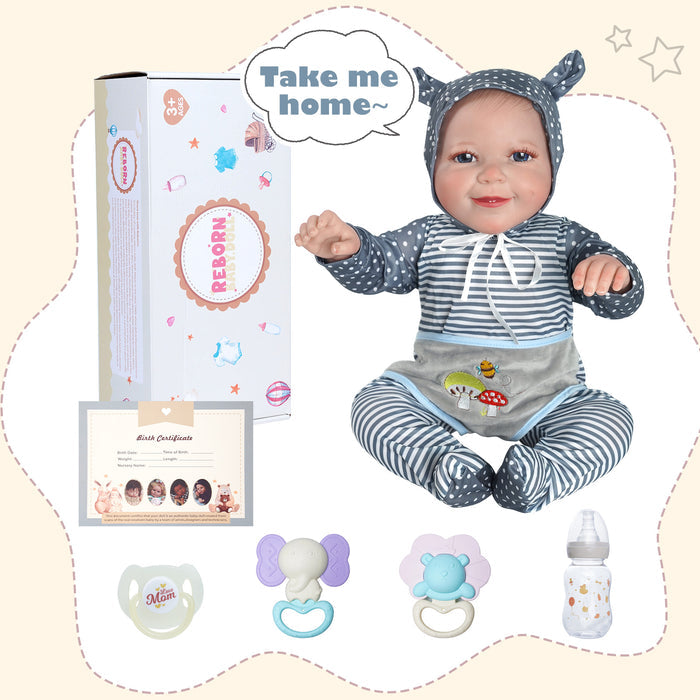 Babeside 20'' Cutest Realistic Reborn Baby Doll Boy Asher Looks Real