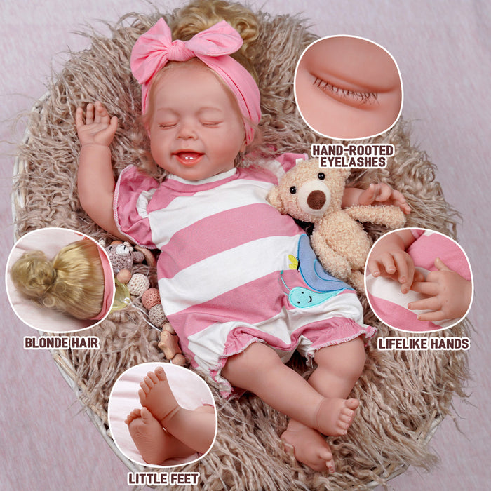 Babeside 20'' Cutest Realistic Reborn Baby Doll Girl Linda that Look Real