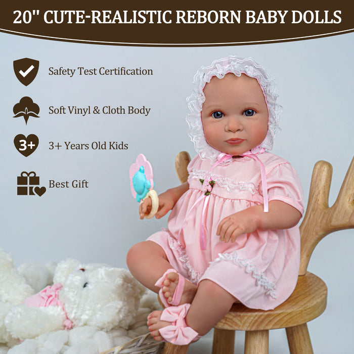 Babeside 20'' Cutest Realistic Reborn Baby Doll Girl Melody that Look Real