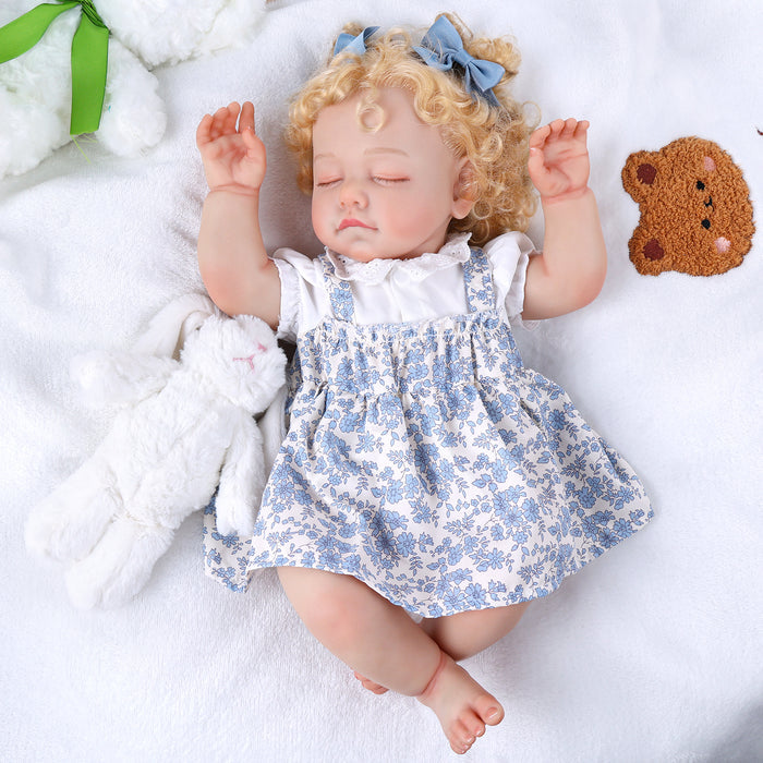 Babeside 20'' Cutest Realistic Reborn Baby Doll Girl Missa with Blonde Hair