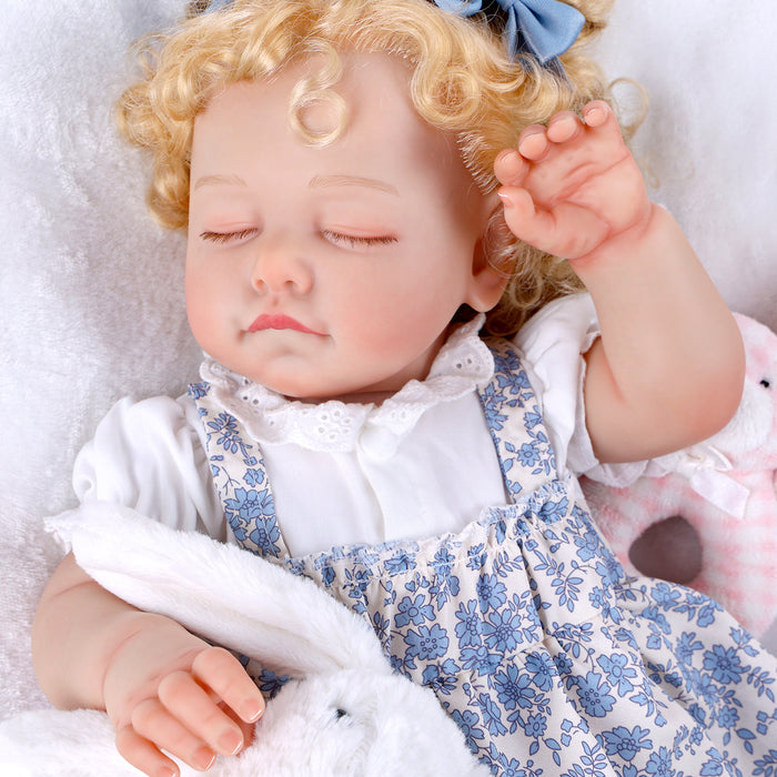Babeside 20'' Cutest Realistic Reborn Baby Doll Girl Missa with Blonde Hair