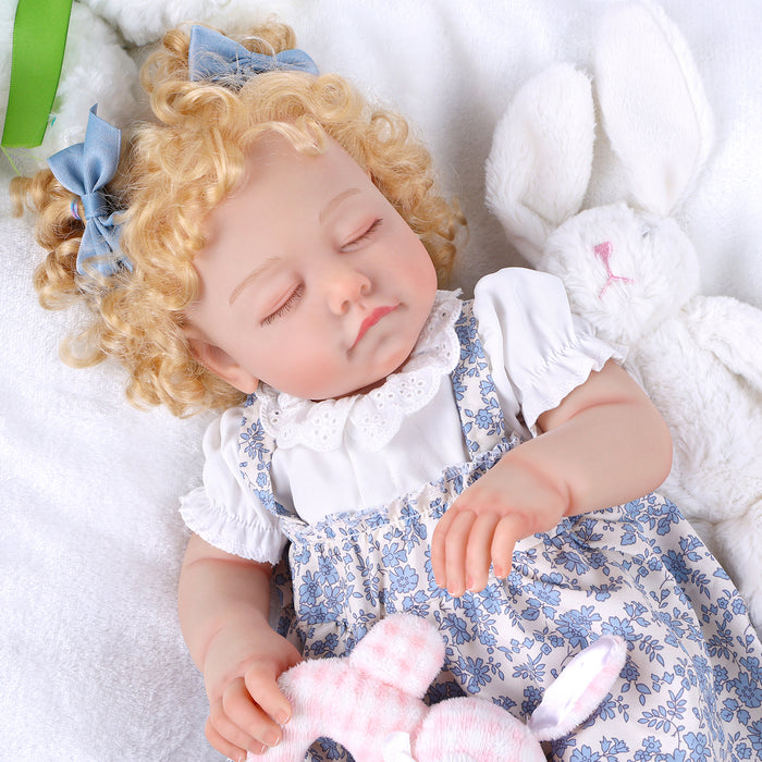 Babeside 20'' Cutest Realistic Reborn Baby Doll Girl Missa with Blonde Hair