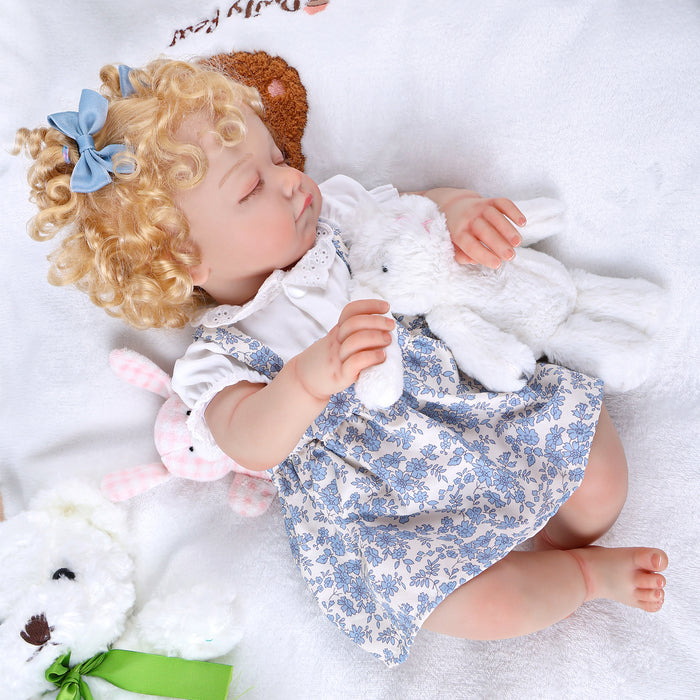 Babeside 20'' Cutest Realistic Reborn Baby Doll Girl Missa with Blonde Hair