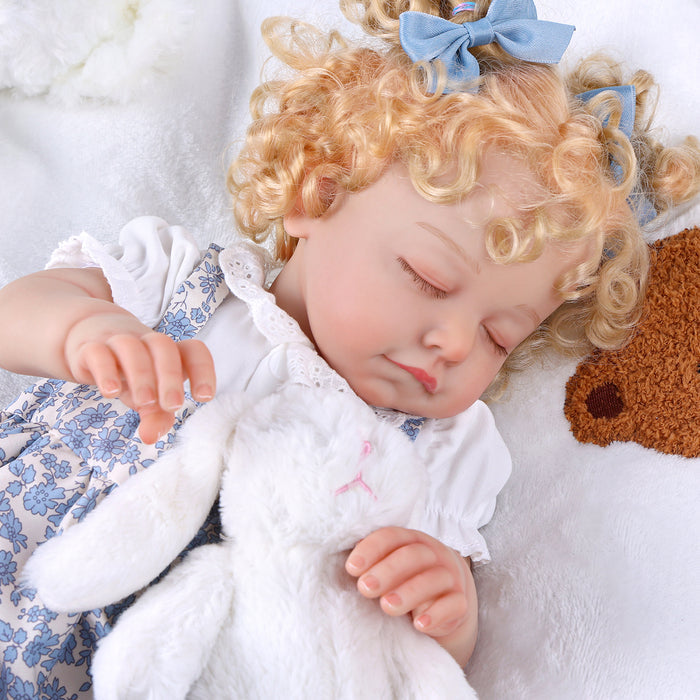 Babeside 20'' Cutest Realistic Reborn Baby Doll Girl Missa with Blonde Hair