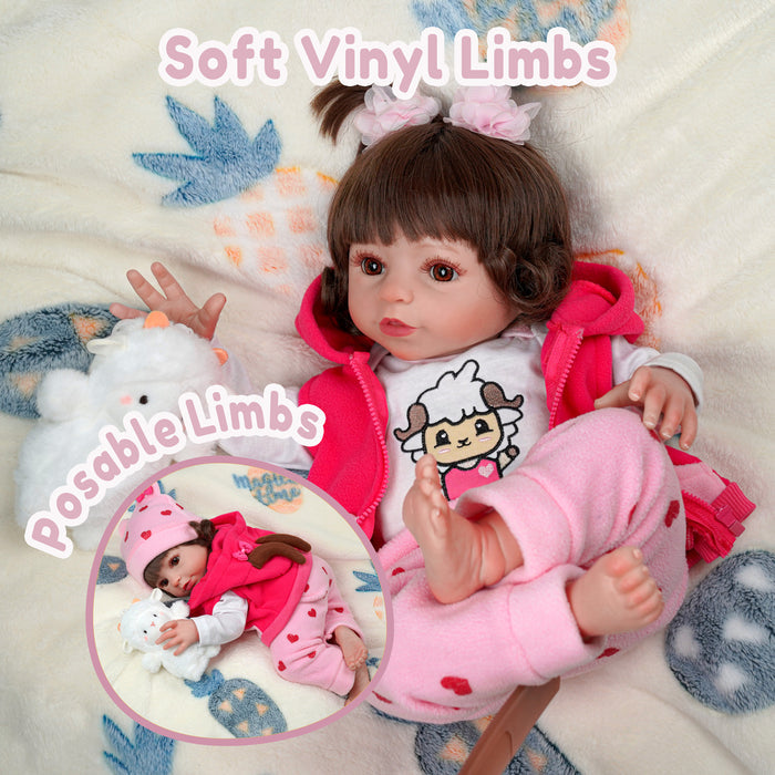 Babeside 20'' Cutest Realistic Reborn Baby Doll Pink Girl Elise