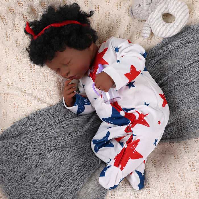Babeside 20 inch Lifelike Reborn Baby Dolls Baby African American Boy Pasha