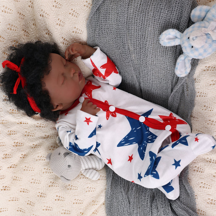 Babeside 20 inch Lifelike Reborn Baby Dolls Baby African American Boy Pasha