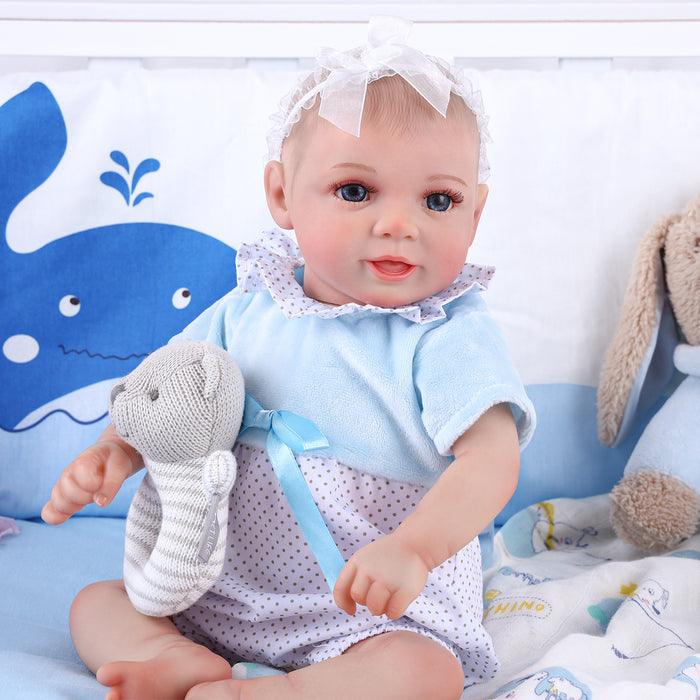 Babeside 20 Inch Lifelike Reborn Baby Dolls Girl Aira Real Baby Feeling Realistic
