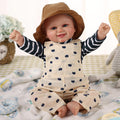 Babeside 20 Inch Lifelike Reborn Baby Dolls Girl Polka Dots Mika