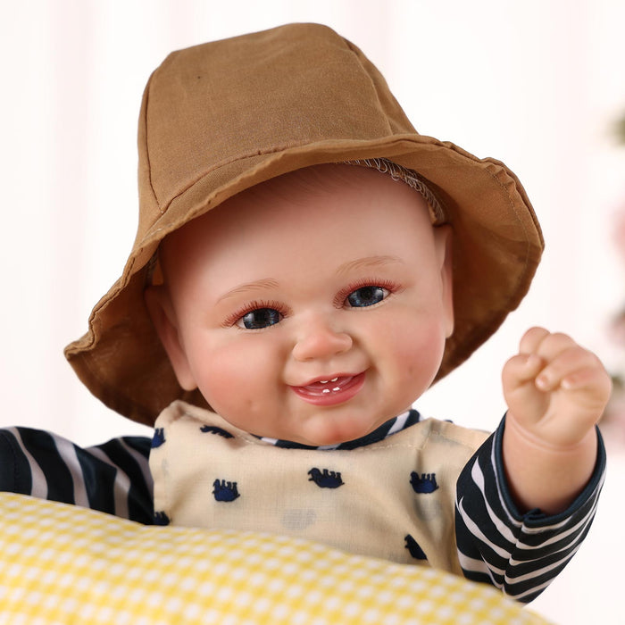 Babeside 20 Inch Lifelike Reborn Baby Dolls Girl Polka Dots Mika