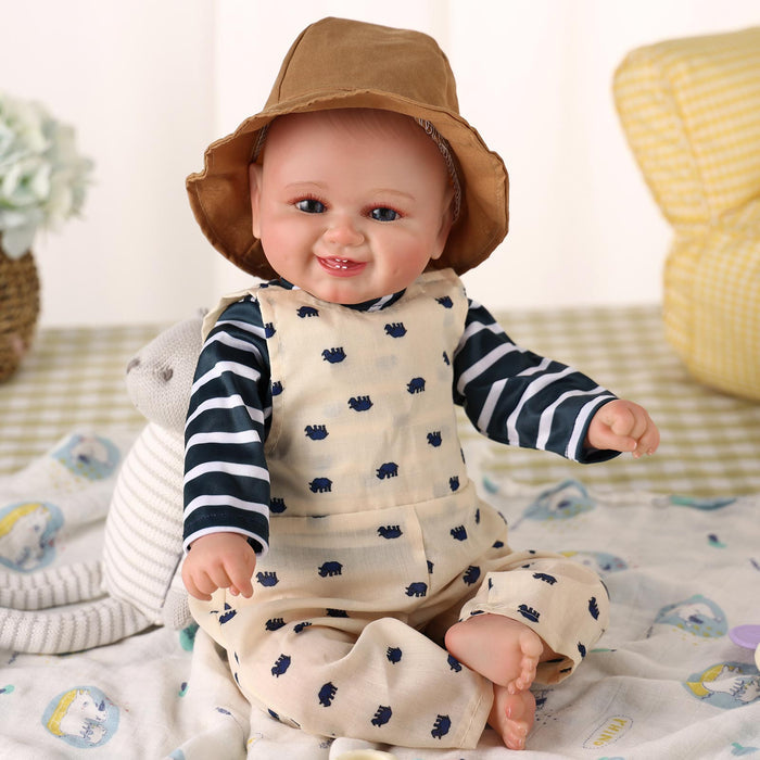 Babeside 20 Inch Lifelike Reborn Baby Dolls Girl Polka Dots Mika