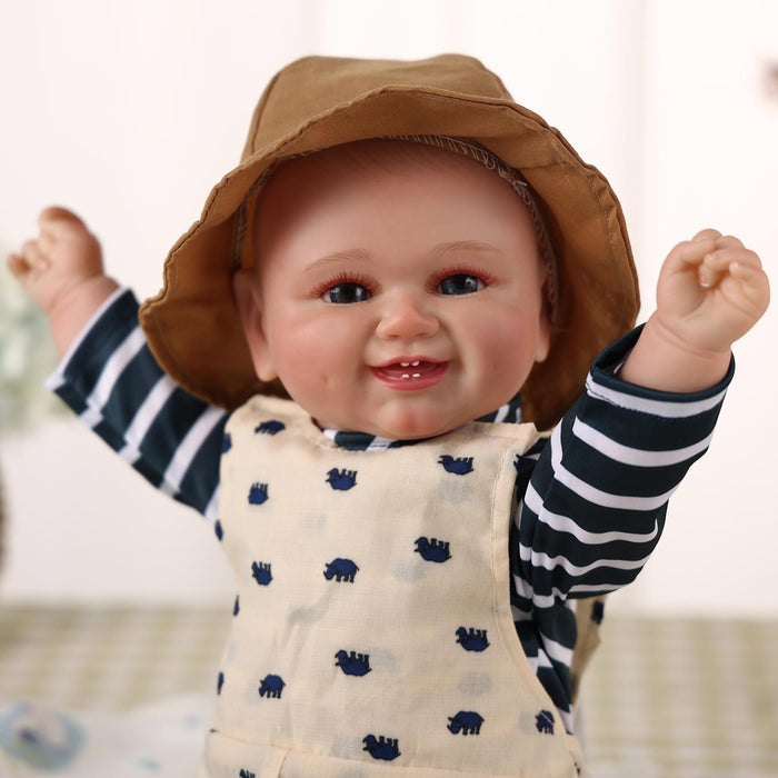 Babeside 20 Inch Lifelike Reborn Baby Dolls Girl Polka Dots Mika