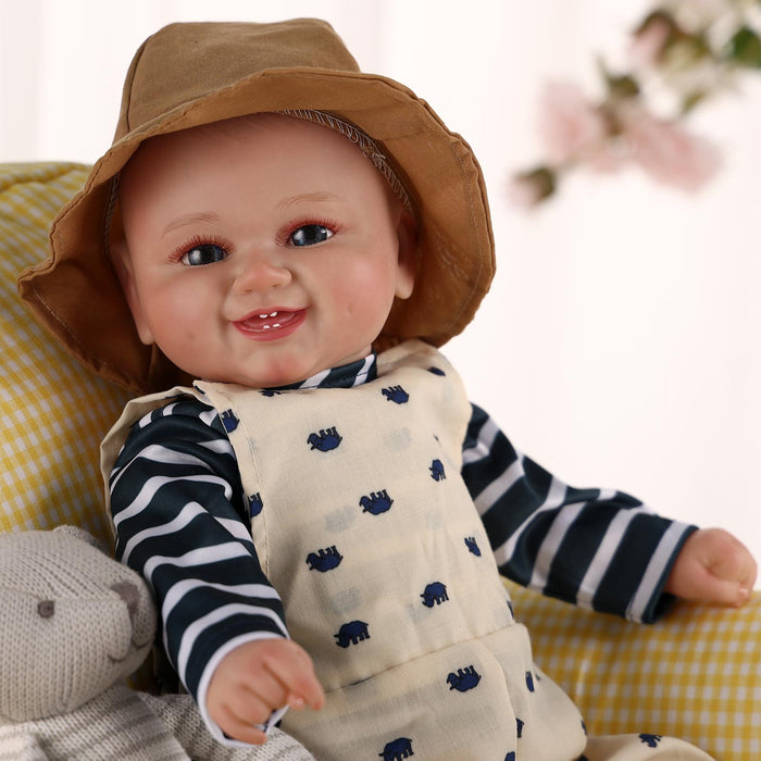 Babeside 20 Inch Lifelike Reborn Baby Dolls Girl Polka Dots Mika