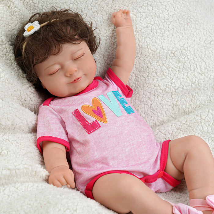 Babeside 20'' Lifelike Pink Suit Reborn Baby Doll Infant Girl Madge